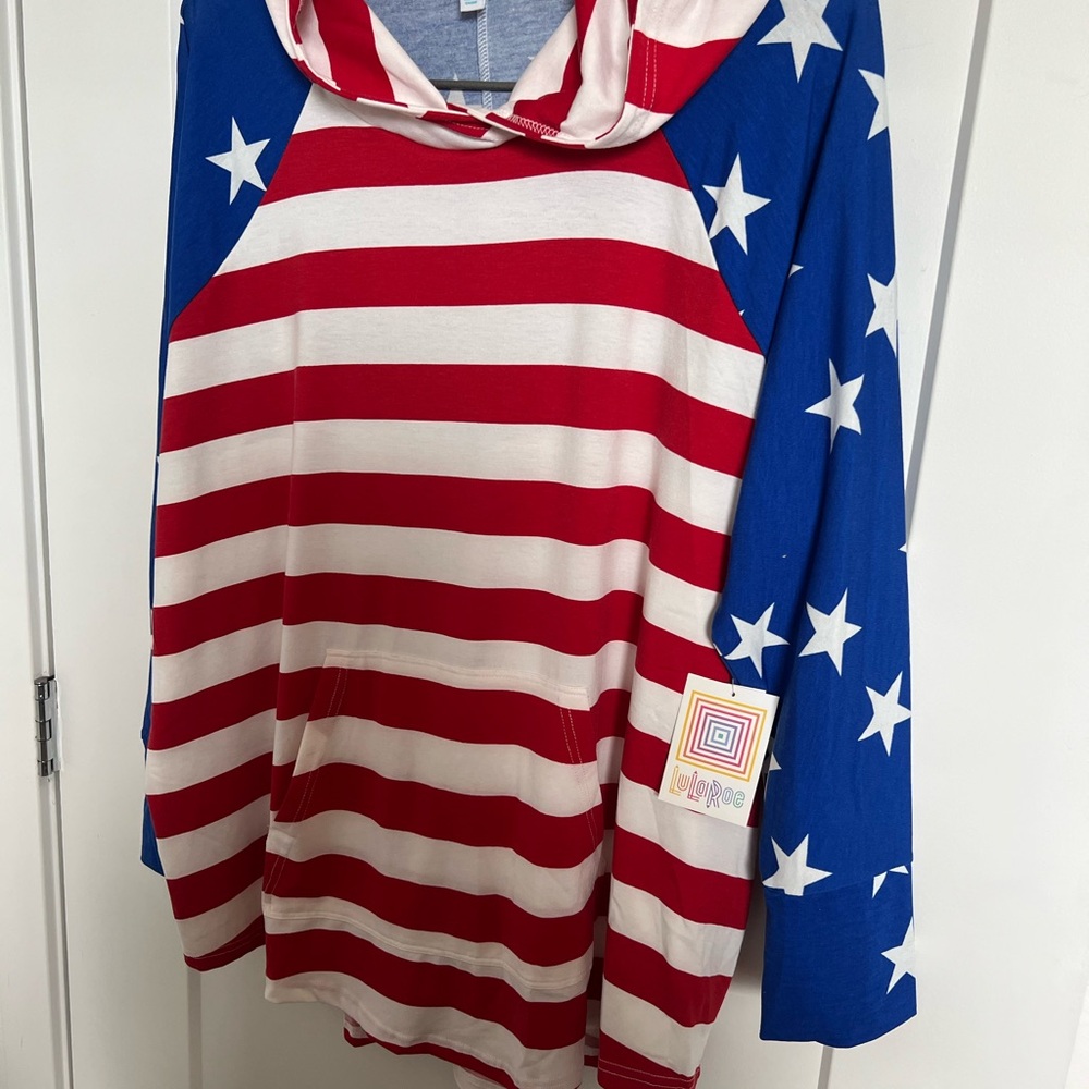 Lularoe 3X Americana Amber Hoodie